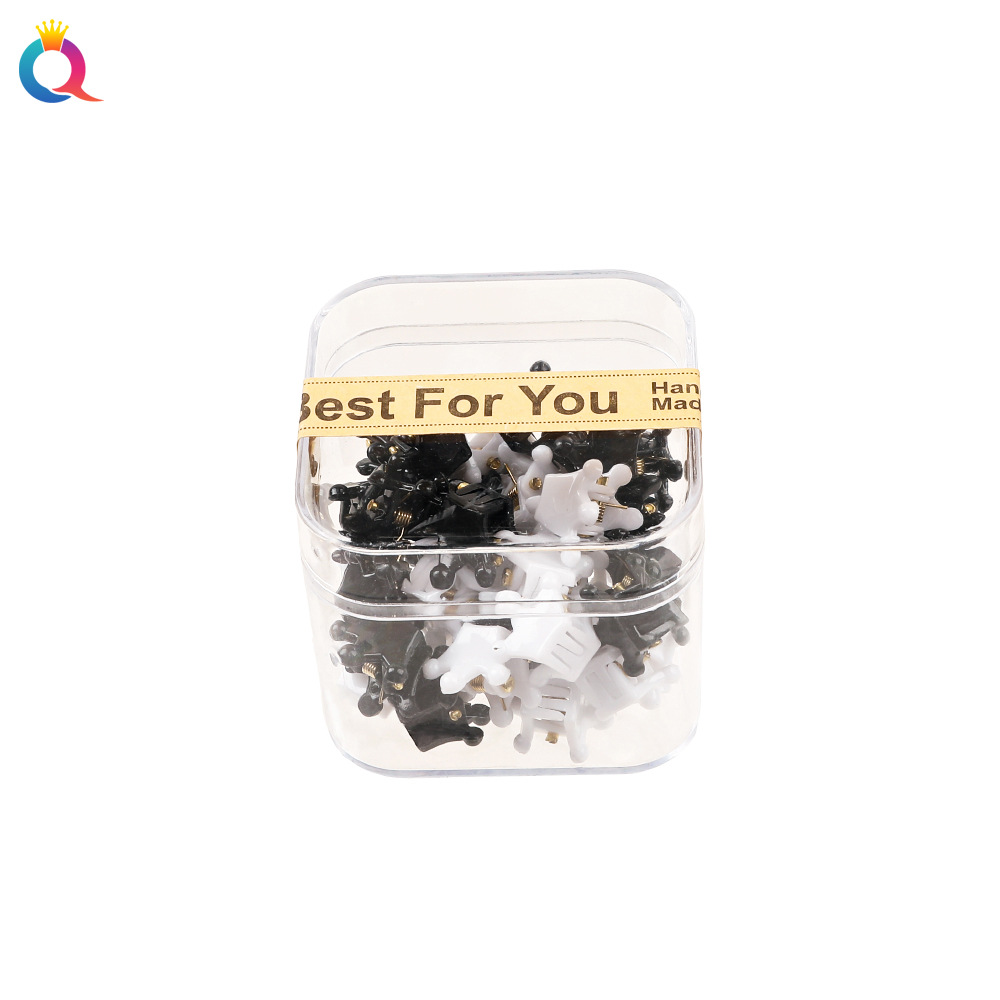 Qiyue Cross-border Box Small hair Clips, mini small hair clips, broken hair bangs clips, back of the head hair clips, hair accessories wholesale Item Picture