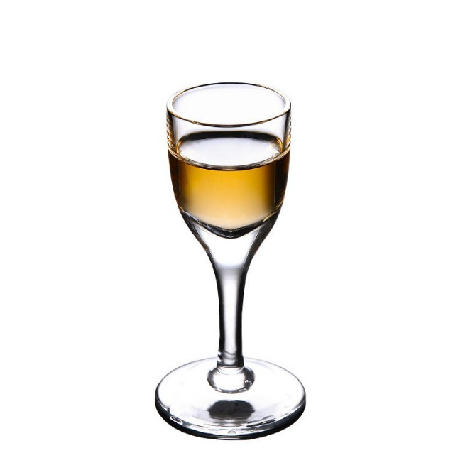 Glass liquor cup, one-mouth cup, creative Maotai cup, tall small wine glass, two-ounce small bullet cup, 50ml spirits cup Item Picture