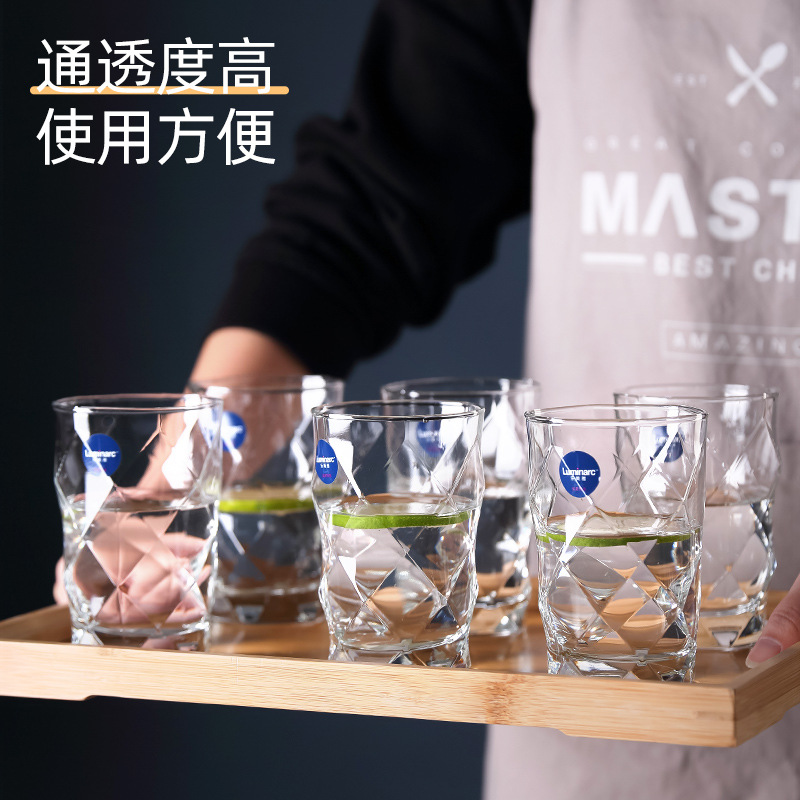 Lemeiya Brilliant Polygonal Cut water Cup, straight cup, heat-resistant Tea cup, Beer mug, home juice drink cup Application Scenario