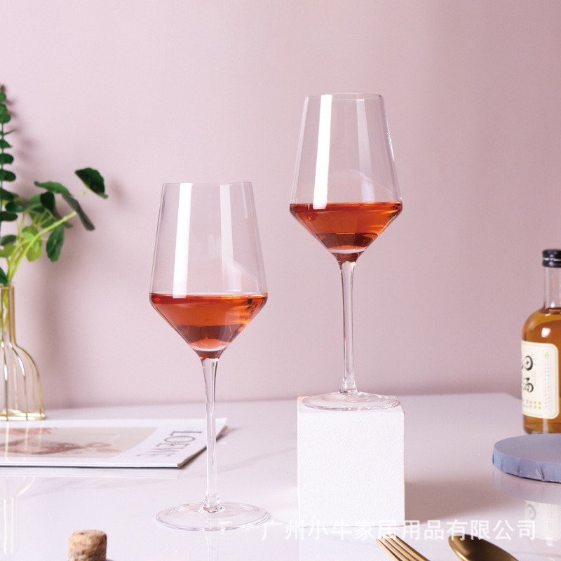 Cinched Bordeaux high-end glass red wine glasses, luxurious tulip glasses, large-capacity tall white wine glasses for home use details Picture