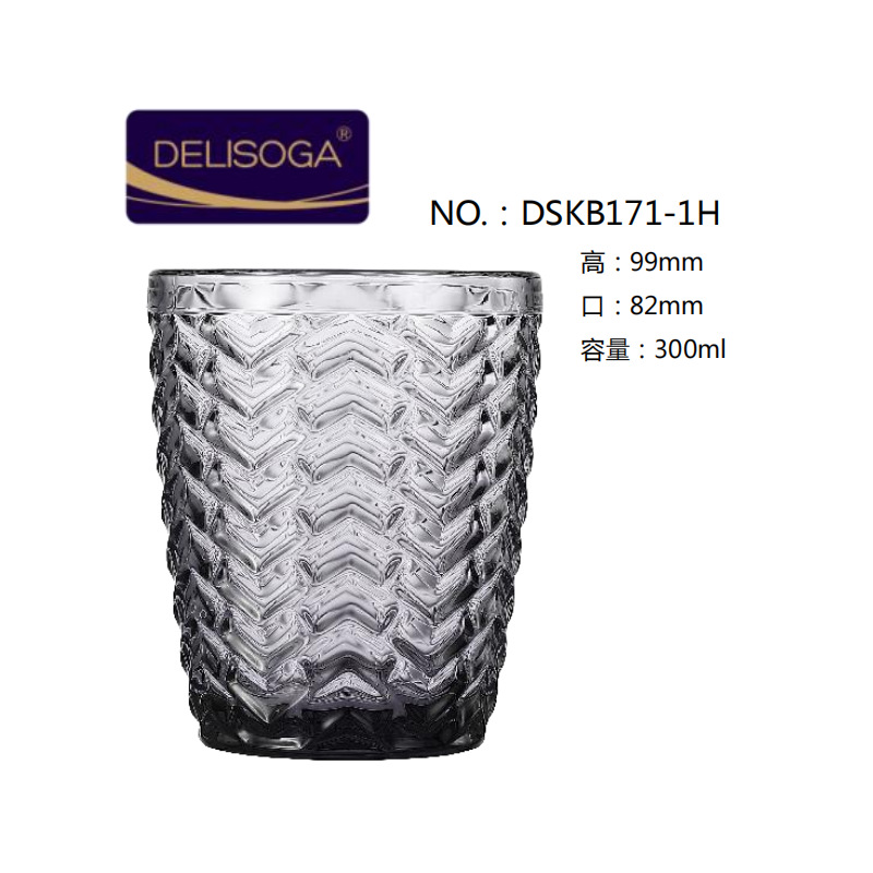 DELISOGA engraved glass cups, beer mugs, whisky cups, juice cups, beverage cups, water cups wholesale with logo printing Specification drawing