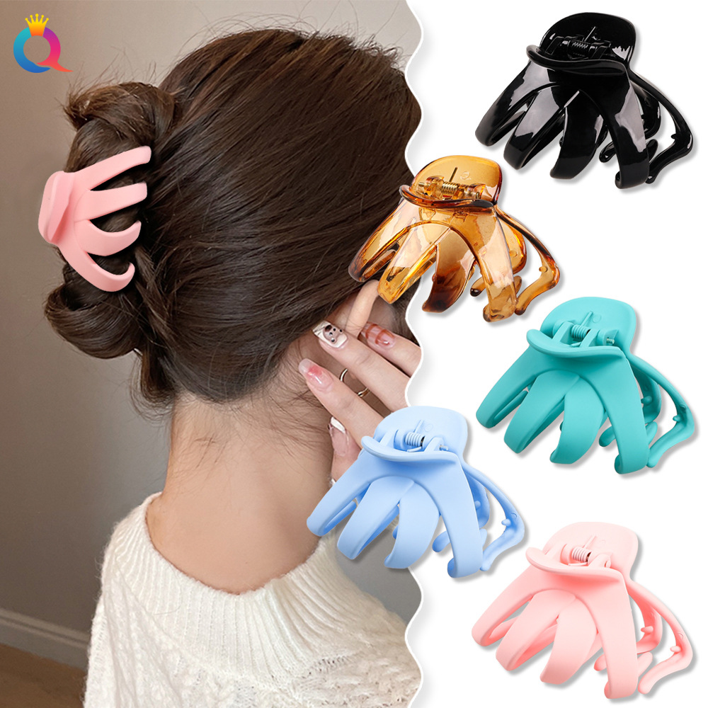 Qiyue Cross-border Irregular headwear, eight-prong hair clips, simple Japanese and Korean hair clips, geometric ins shark clip hair accessories details Picture