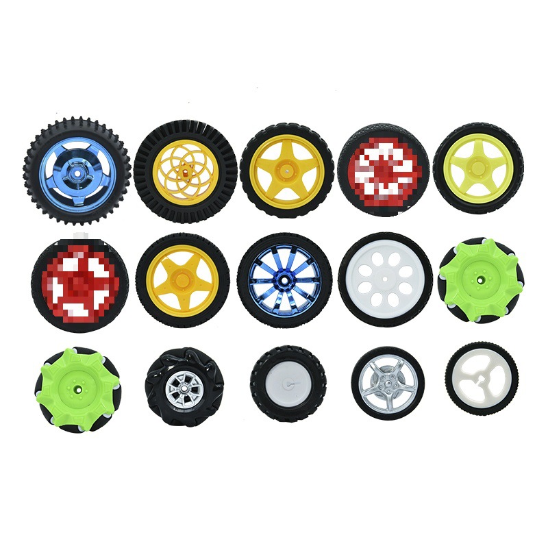 McNamm wheels, omnidirectional wheels, universal wheels, trolley ROS accessories, TT motor, rubber wheels, Maker diy Item Picture