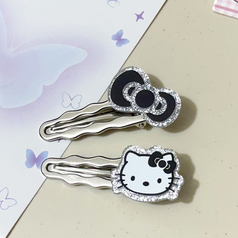 Sweet and cool girl hairpin, high-end and exquisite, high appearance level, ins student clip, side clip, duckbill clip, hairpin headwear Application Scenario