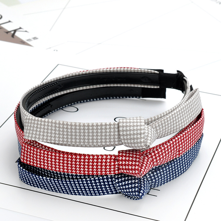 Qiyue 2-yuan Store wholesale Korean fabric knot fine hair bands, Korean version bow headbands, hair clips, hair accessories, A81 Specification drawing