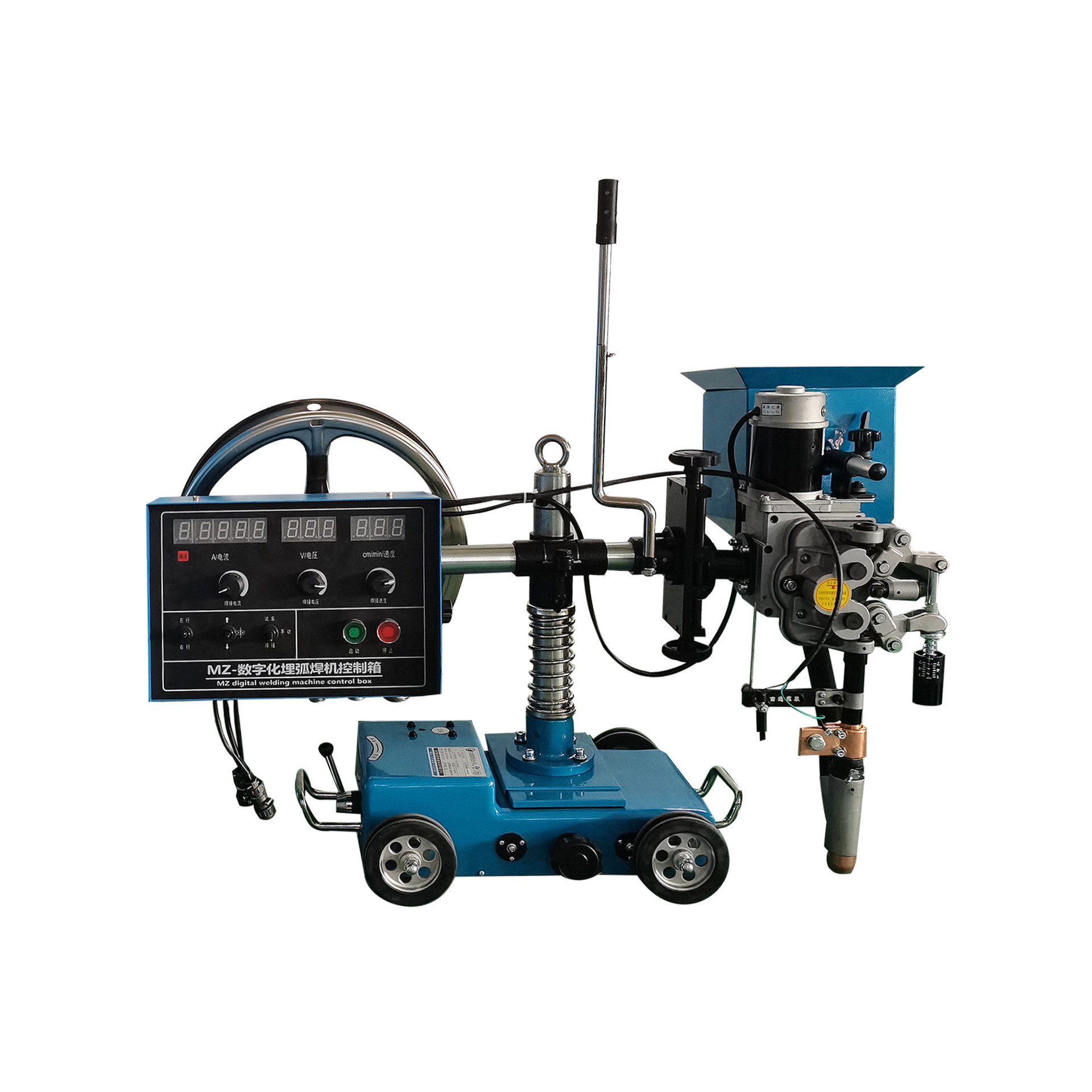 Belt cylinder ring seam automatic submerged arc welding machine MZ-1250 inverter automatic submerged arc welding machine 380V in stock Specification drawing