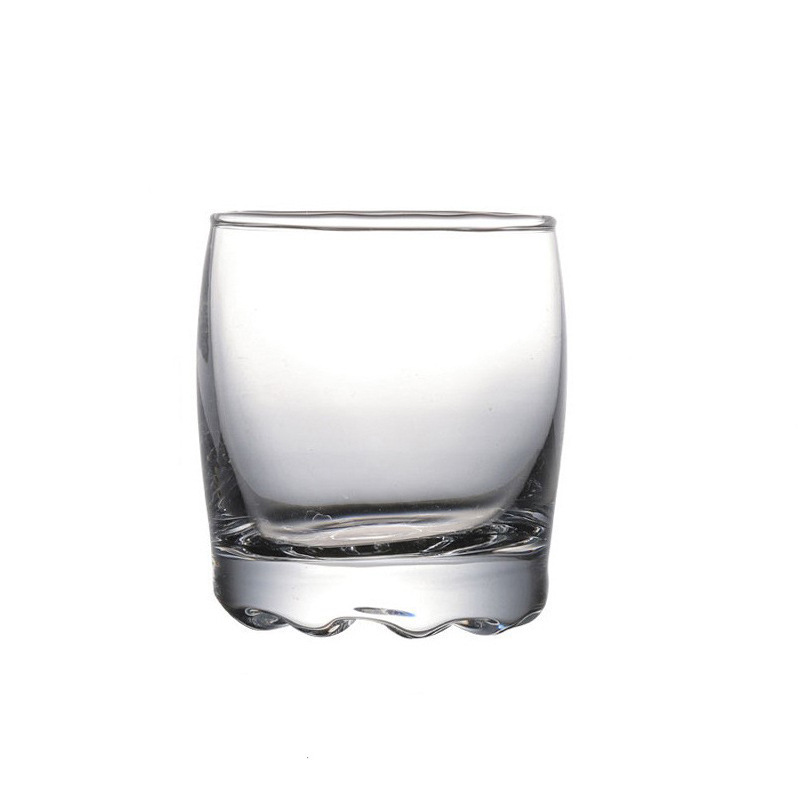 Thick-bottomed one-sip cups, white spirit cups, swallow cups, SHOT bullet cups, bar foreign wine glasses wholesale with logo printing Specification drawing