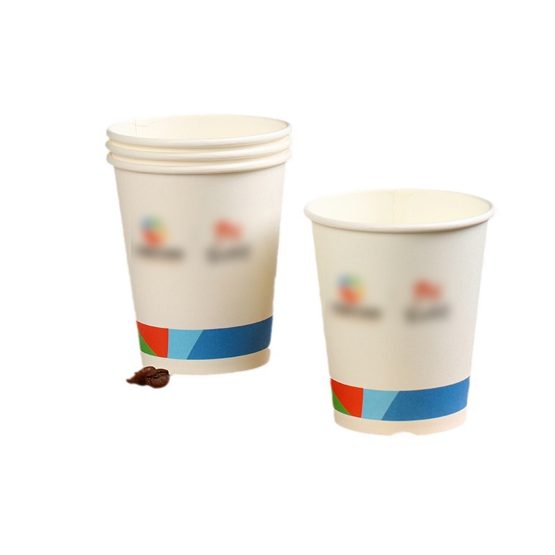 Household 9-ounce common cup, disposable paper cup, thickened, enterprise office, training, advertising and promotion paper cup, customizable Item Picture