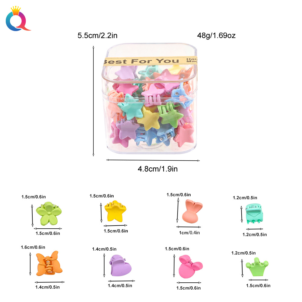 Wholesale of Qiyue candy-colored hair clips, small hair clips, box sets, colorful braided small hair clips, broken bangs hair clips, and hair clips Application Scenario