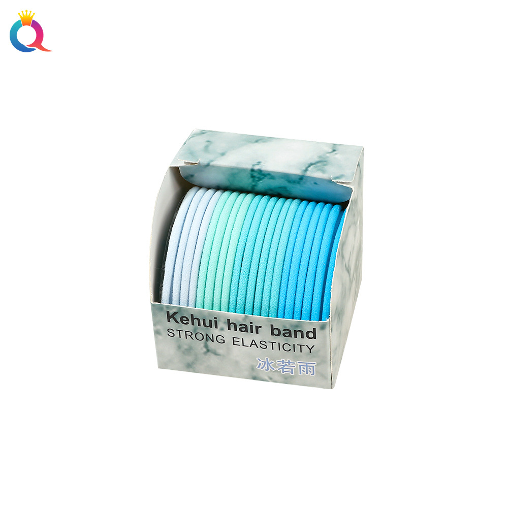 Qiyue high-elasticity towel band for tying hair, ponytail, rubber band without damaging hair, seamless women's hair band and hair accessory wholesale Item Picture