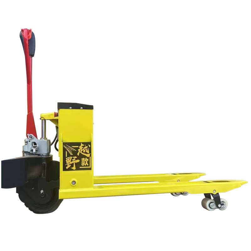 3-ton electric hydraulic truck, fully automatic semi-electric off-road forklift, trailer for pallet unloading Item Picture