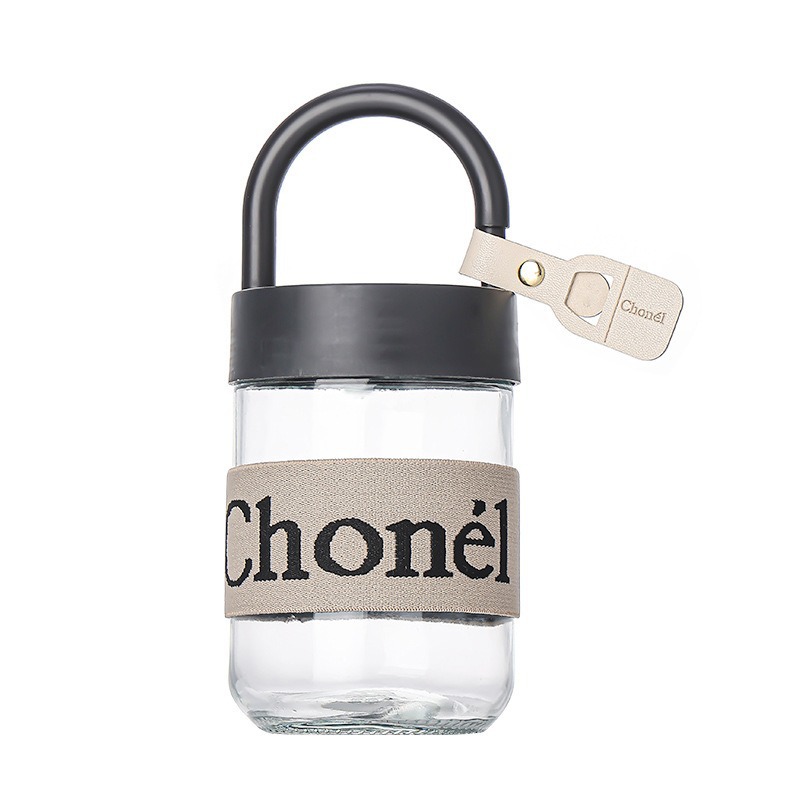 Xiaoxiangfeng portable water cup with cup sleeve, heat-insulating and anti-scald office glass cup, opening event gift cup Item Picture