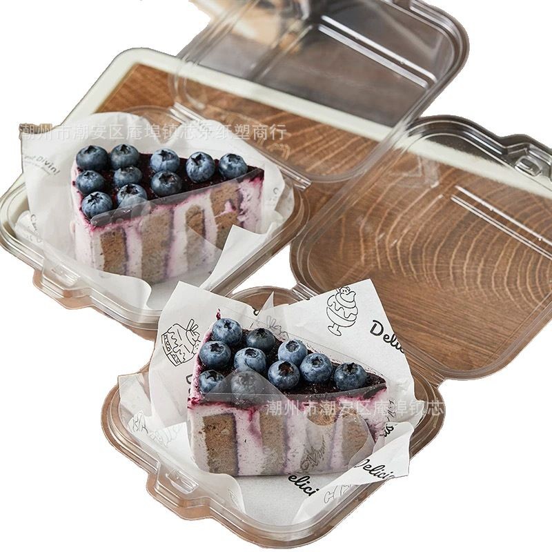 Cake packaging box, cubed packaging box, tiramisu packing box, internet-famous transparent dessert portioning, baking bento box Item Picture