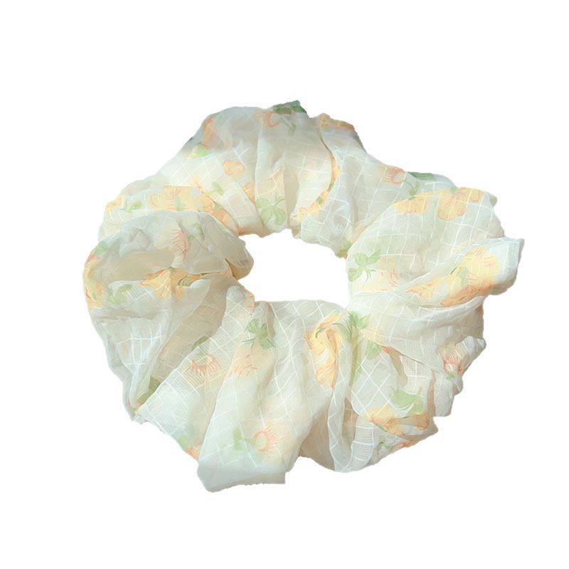 A fresh and sweet large intestine hair tie for women, a new versatile and simple bun hair band accessory Item Picture