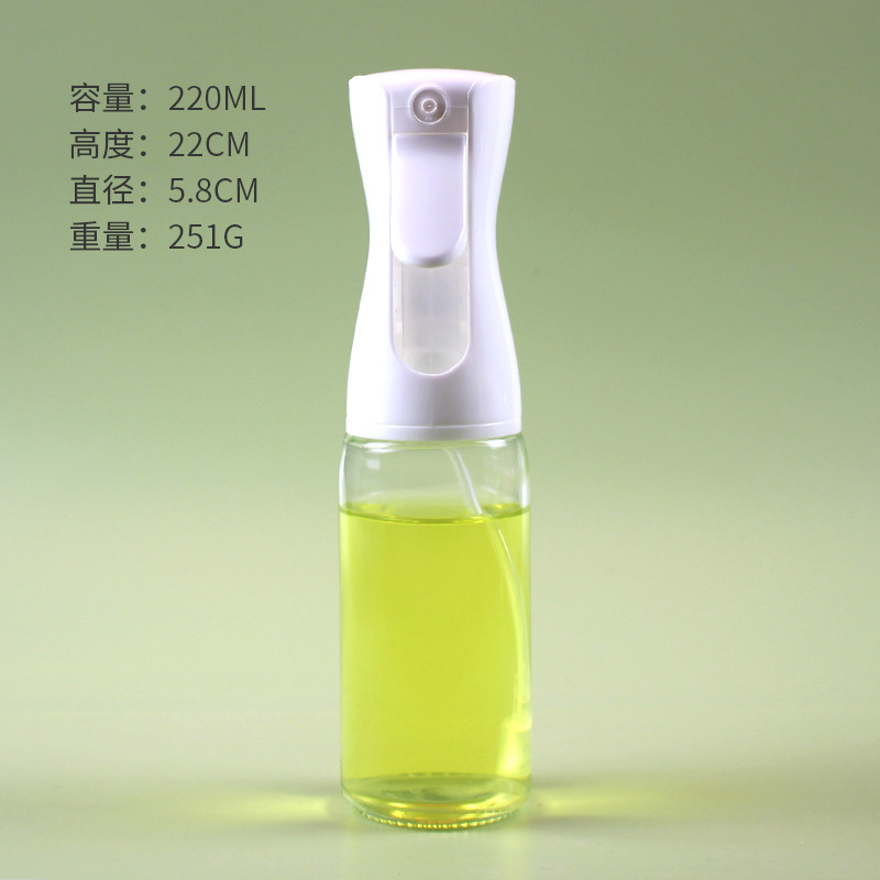 Oil spray bottle manufacturer, household kitchenware glass oil spray bottle, olive oil and edible oil spray bottle, cross-border exclusive supply Application Scenario