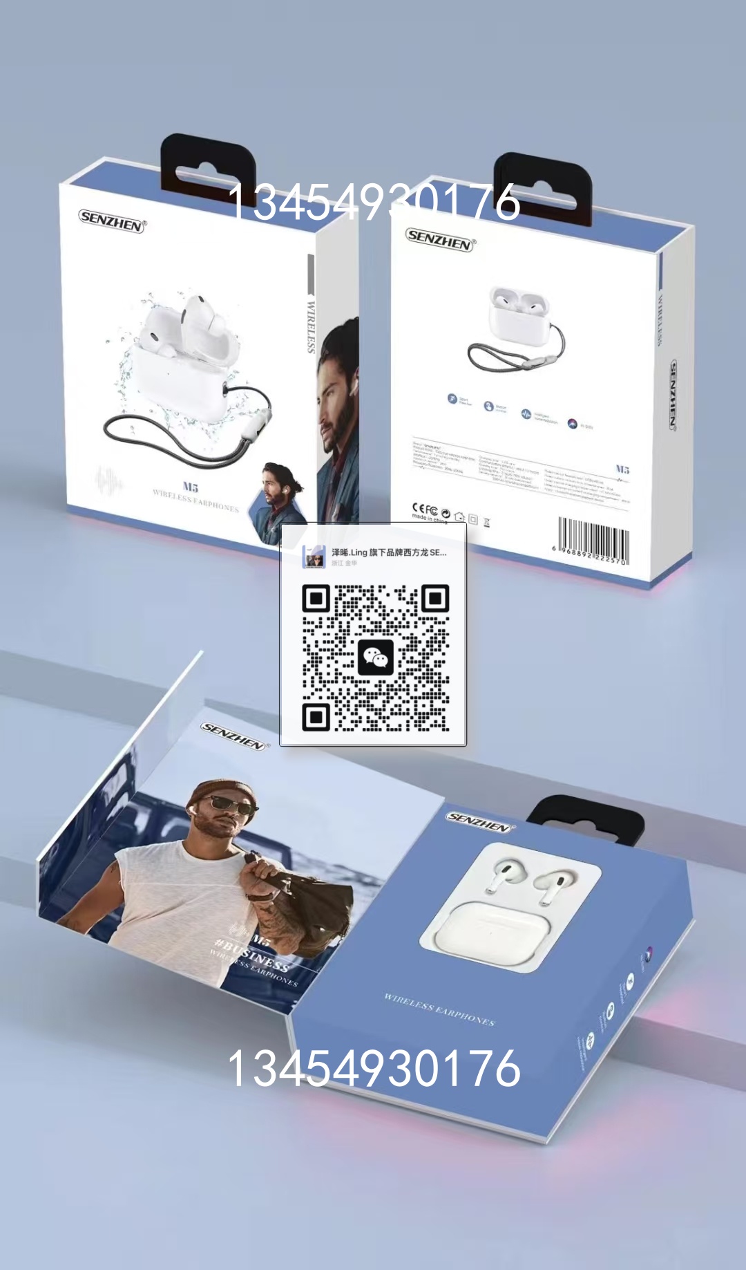 SENZHEN AI Bluetooth Headphones M5