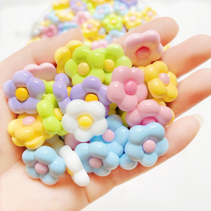 Yiwu small ornaments, resin diy accessories, cream glue accessories, sunflowers, handcrafted material jewelry accessories wholesale Item Picture