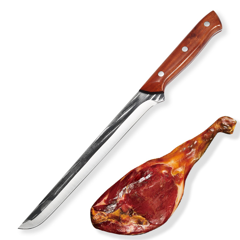 Yangjiang hand-forged ham knife, sharp 5-chromium stainless steel bone-removing knife, watermelon knife, special meat separation and cutting knife full figure
