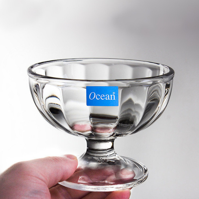 Ocean Thailand Ouxin Banana Boat, Glass juice cup, Dessert cup, Salad bowl, Ice cream Cup, Milkshake cup full figure