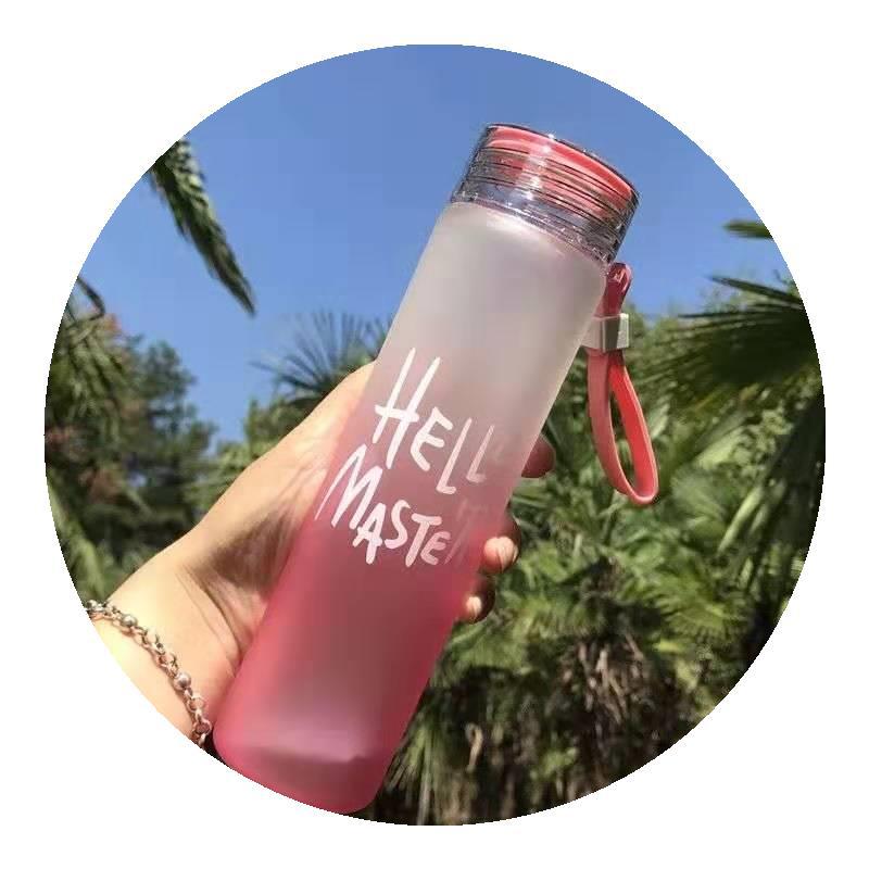 Creative seven-color cups, gradient frosted water cups, glass cups, promotional gift cups, printed advertising cups, and printed logos Item Picture
