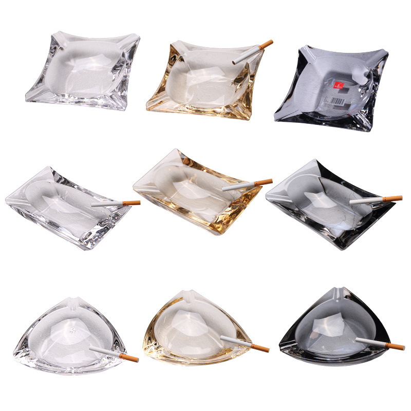 Lizun crystal glass ashtray, creative amber ashtray, modern hotel room decoration, cigar ashtray Item Picture