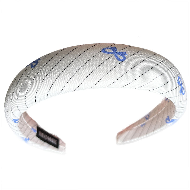 Simple fabric bow print headband, fashionable and fresh headband for commuting, versatile and elegant headwear and hair accessories wholesale Item Picture