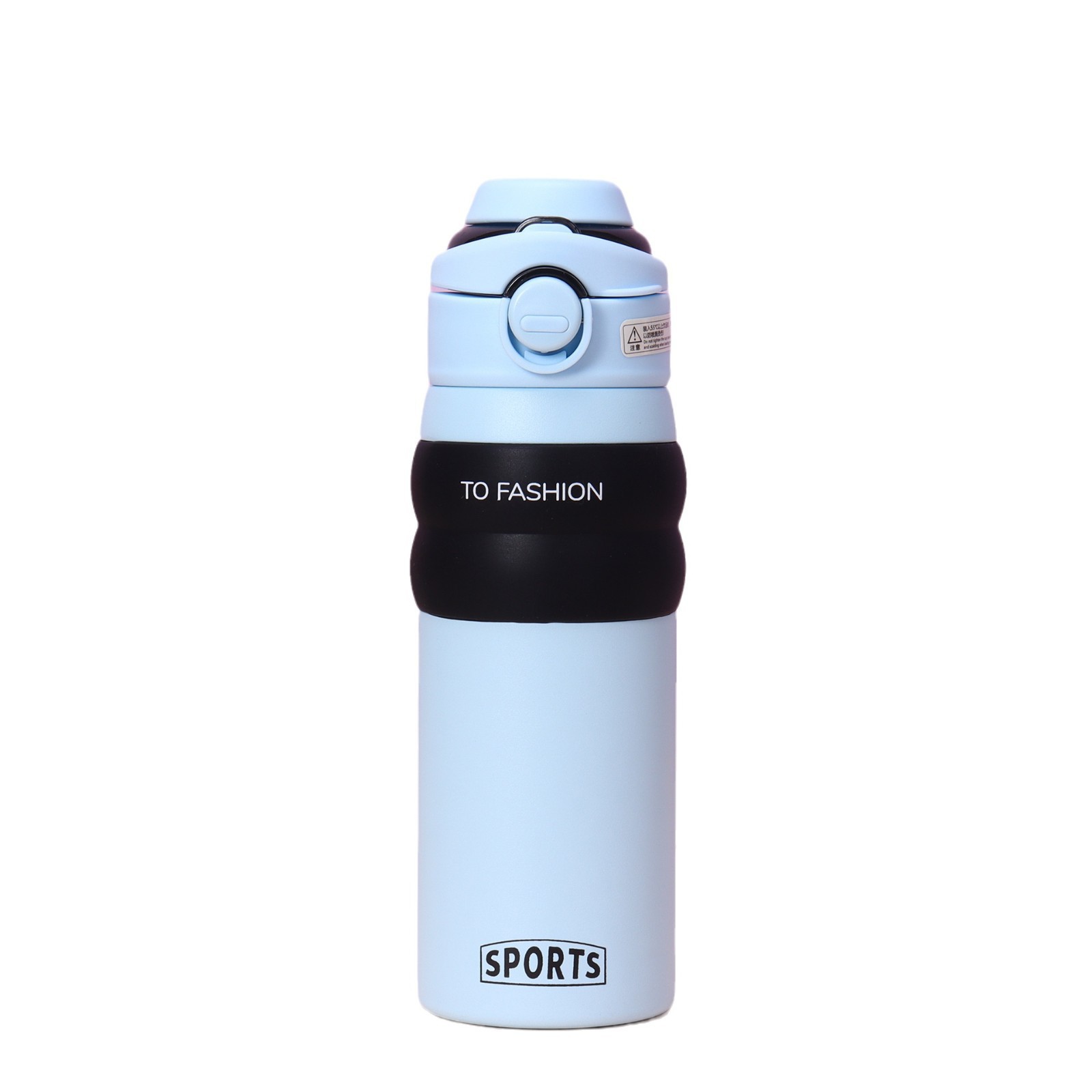 Street dual-drink insulated cup for women, 316 stainless steel water cup, high appearance level straw cup, portable and simple sports cup Item Picture