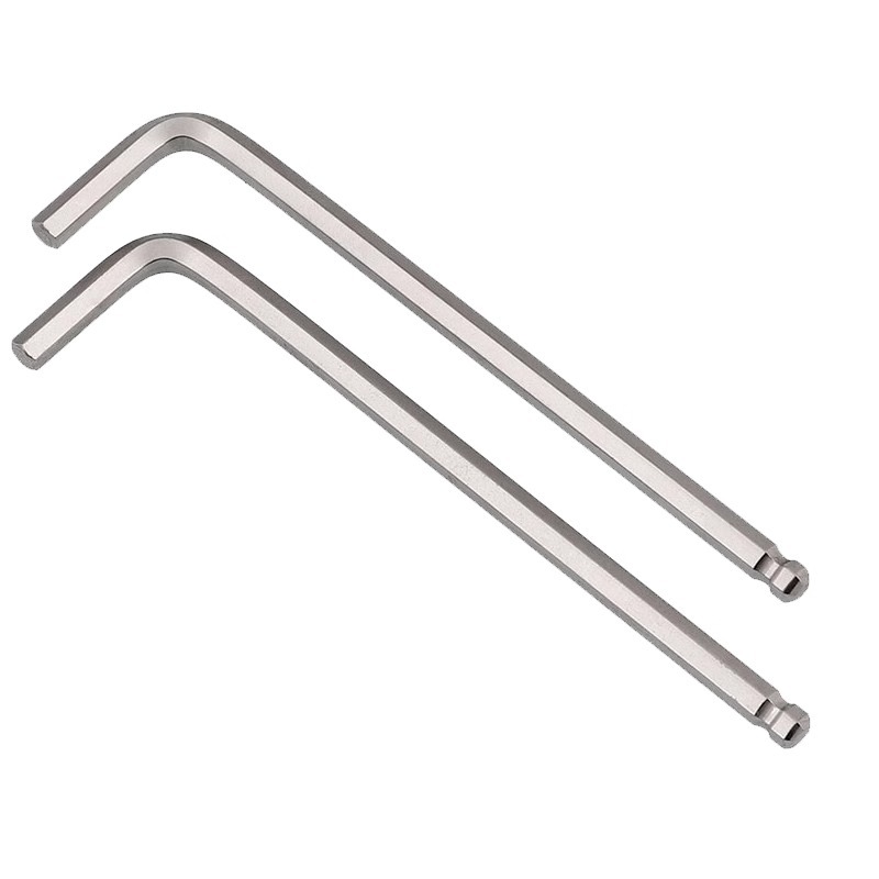 Extended ball head hex socket wrench S2 Hex key L-shaped single internal hexagonal screwdriver hexagonal edge set universal Item Picture