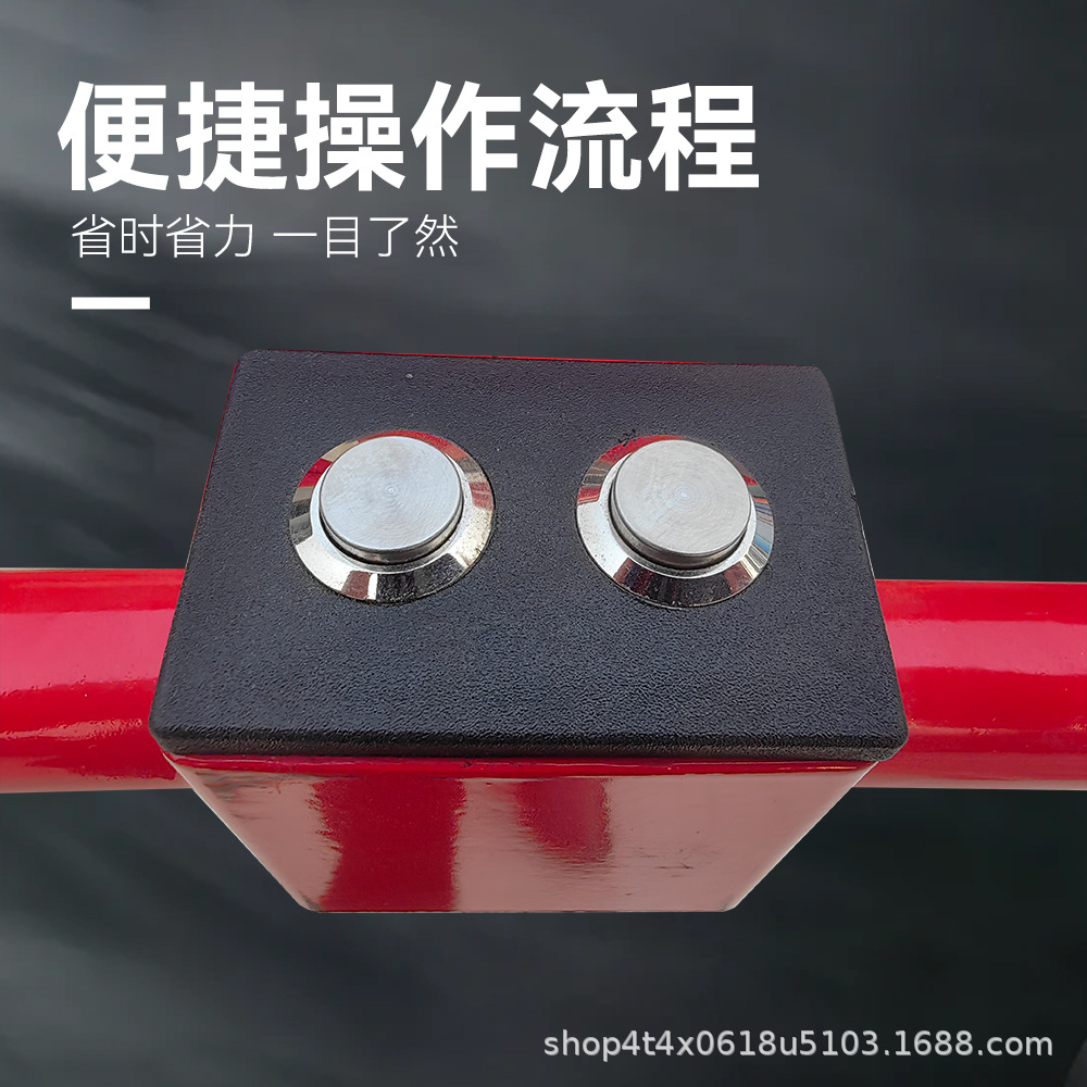 Articulated boom manual forklift, electric hydraulic small simple lifting forklift, lithium battery stacker forklift, crane oil drum model details Picture