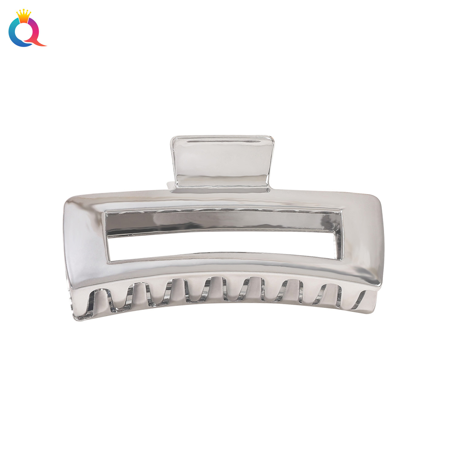 Wholesale of Qiyue Cross-border oversized hair clips, simple imitation metal gripper, retro style and high-end shark clip hair accessories Item Picture
