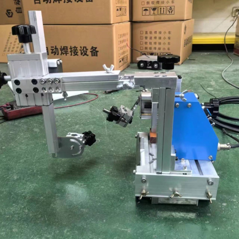 Mig welding automatic welding trolley, small fillet welding trolley, steel structure pipeline welding trolley, magnetic fillet welding trolley full figure