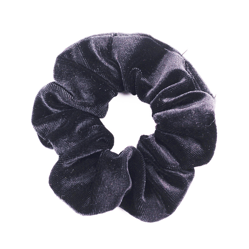 Qiyue Amazon Fashion Hair Band 46-color velvet Velvet Large Intestine Hair Band and hair accessory manufacturer Item Picture