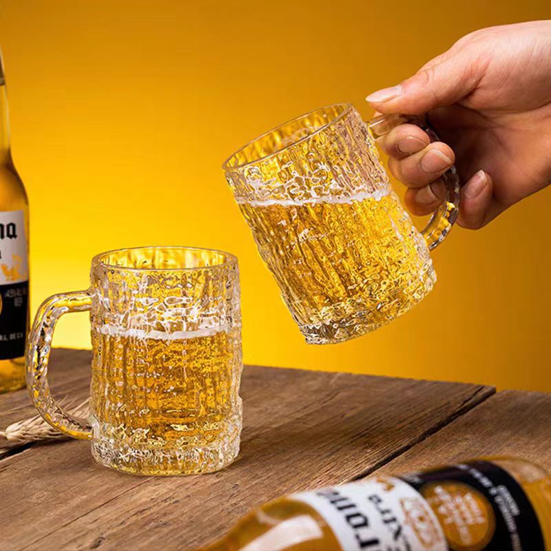 Thickened glass beer mugs, restaurant water cups, juice and milk cups, hotel and guesthouse water cups, KTV and bar wholesale details Picture