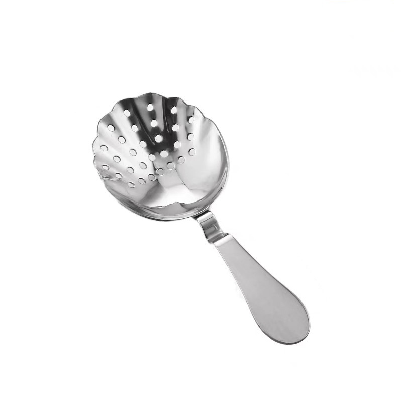 304 stainless steel shell ice strainer, ice separator spoon, cocktail strainer, cocktail filter screen, Julip ice strainer Item Picture