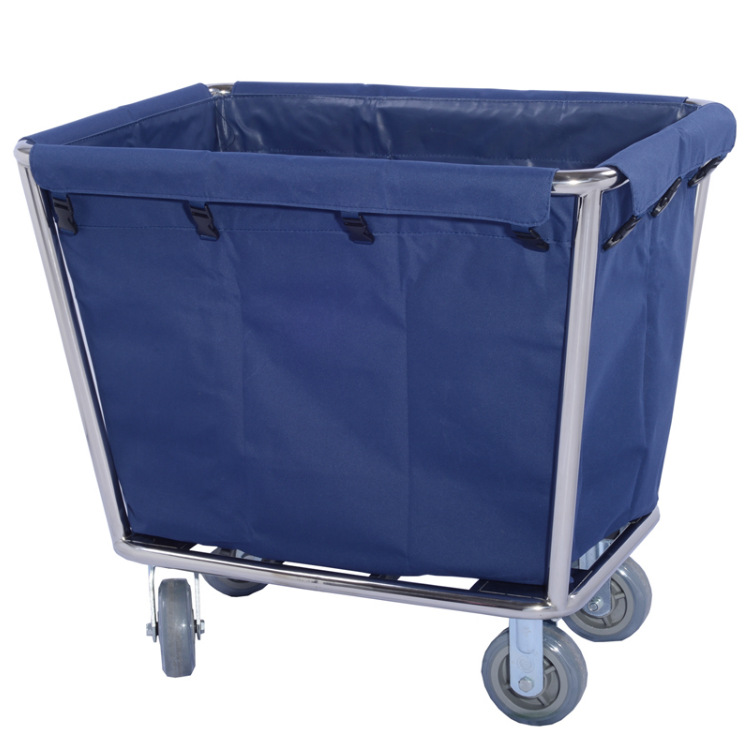 Extra-thick stainless steel conical linen cart bags, laundry linen storage carts, hotel cleaning carts undefined