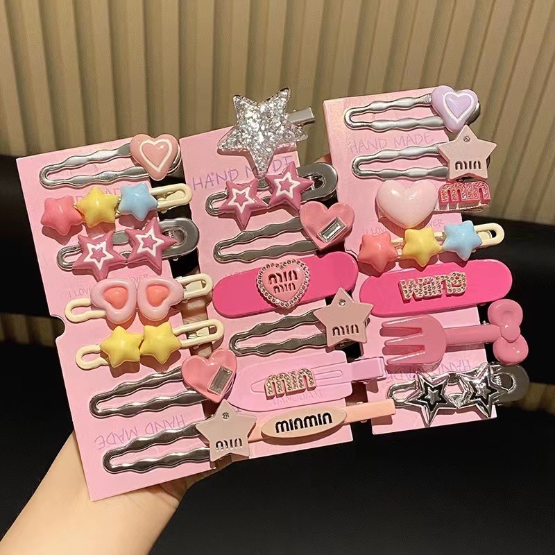 Korean metal diy hair clip bottom clip, ins high-end summer hair accessory headwear, girls' side hair clip wholesale details Picture