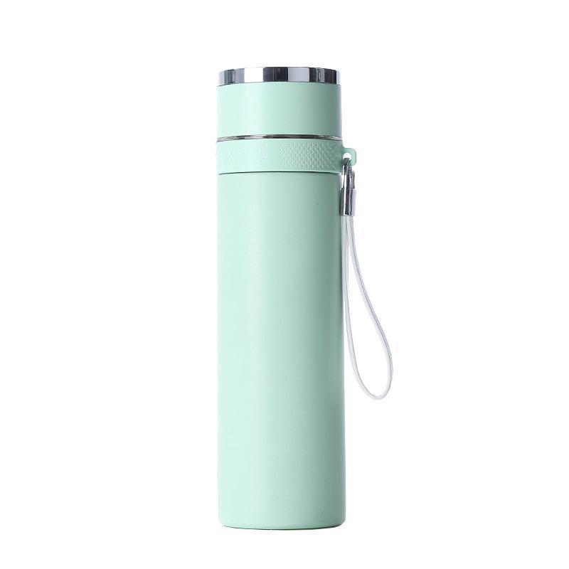 Quick-opening insulated cup, stainless steel tea and water separator, one-button lid opening water cup, gift business tea and water separator cup, tea brewing cup Item Picture