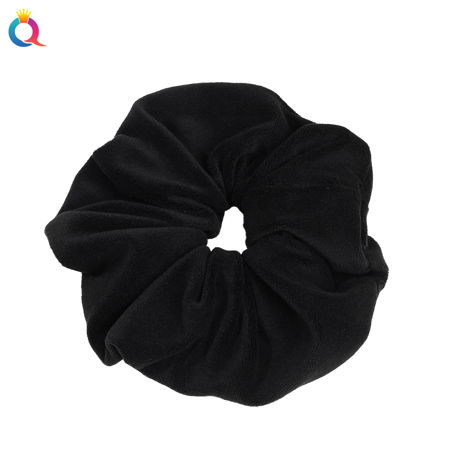 Qiyue Amazon vintage plush Large Intestine hair band for women, large back of the head for tying hair, high-elasticity hair band and hair accessory wholesale Item Picture