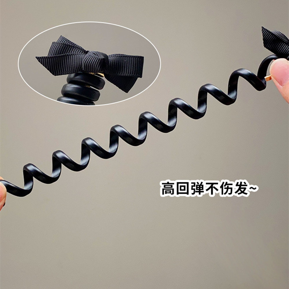 Bow tie, straight telephone line, high ponytail hair tie, high elastic ponytail pearl hair band, bubble braid, braided hair accessory Specification drawing