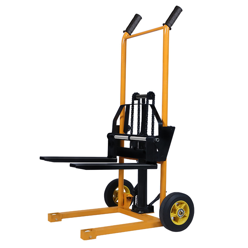 Manual hydraulic stacker, lift truck, forklift, handling truck, loading and unloading truck, small forklift, 1-ton and 2-ton hand-pushed lift truck Item Picture