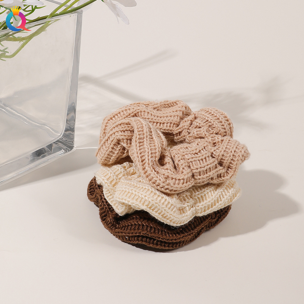 Qiyue Cross-border High-end Large Intestine Hair Tie, ins High Appearance Level, large Intestine Hair Tie, Pig large Intestine Hair Tie wholesale details Picture