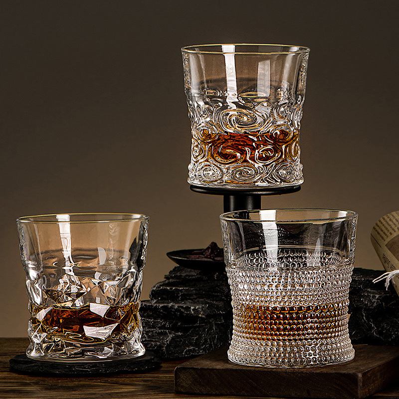Cross-border Amazon whisky wine glasses, high-end glass wine glasses, creative European-style beer glass gift sets details Picture