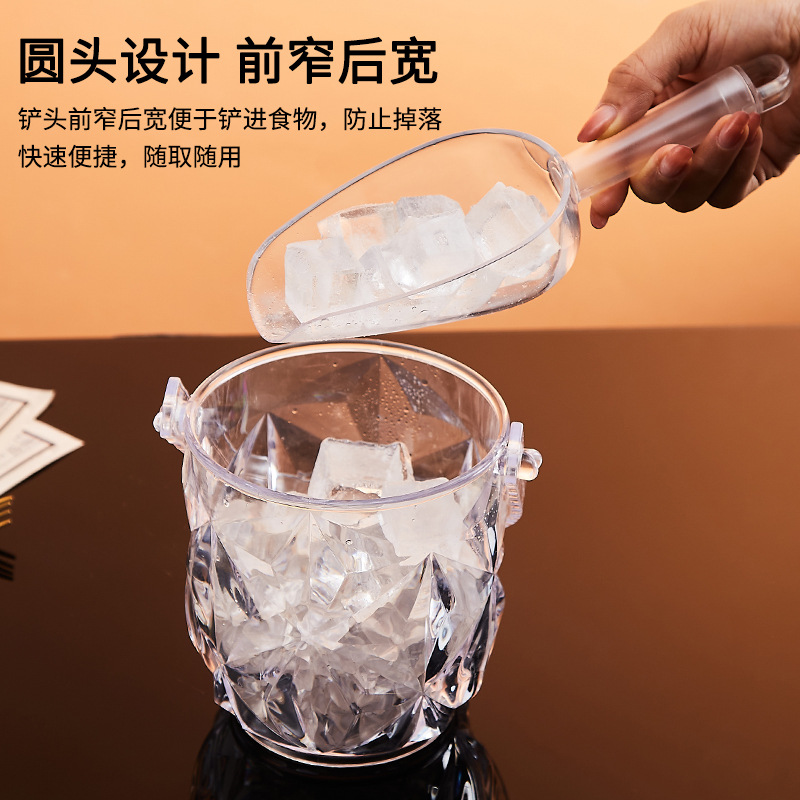 Thickened food spatula, tea spatula, milk tea shop ice maker, PC ice spatula, large plastic popcorn spatula, acrylic Application Scenario
