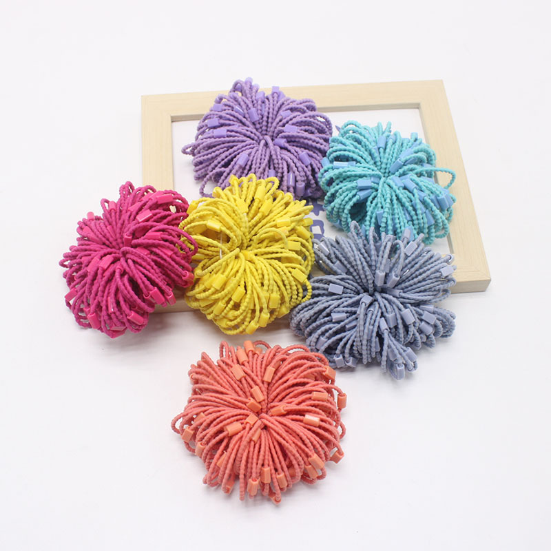 Children's hair bands, elastic colored threaded hair ties, diy cream glue jewelry accessories, hair ties, rubber bands, hair ties full figure