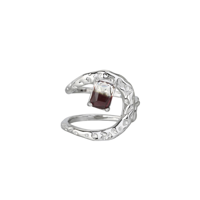 A new, retro, dark, and minimalist Instagram open-top ring with a cold style. It's a fashionable, individualistic, and high-end ring trend for women Item Picture