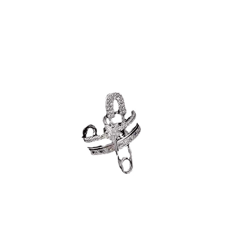 A light luxury and high-end feel, a paperclip full diamond zirconia open ring, a personalized, high-quality, and popular snake-shaped ring trend Item Picture