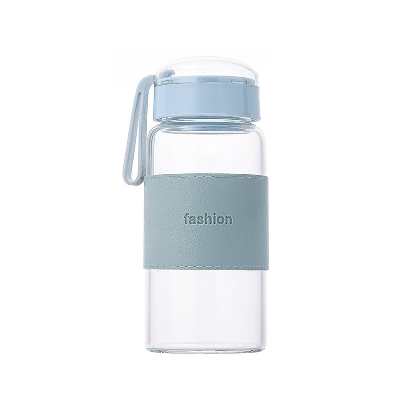 The Korean version of the water cup is cute, fresh and fashionable. It is a summer heat-resistant glass tea cup with a large capacity and portable transparent design Item Picture