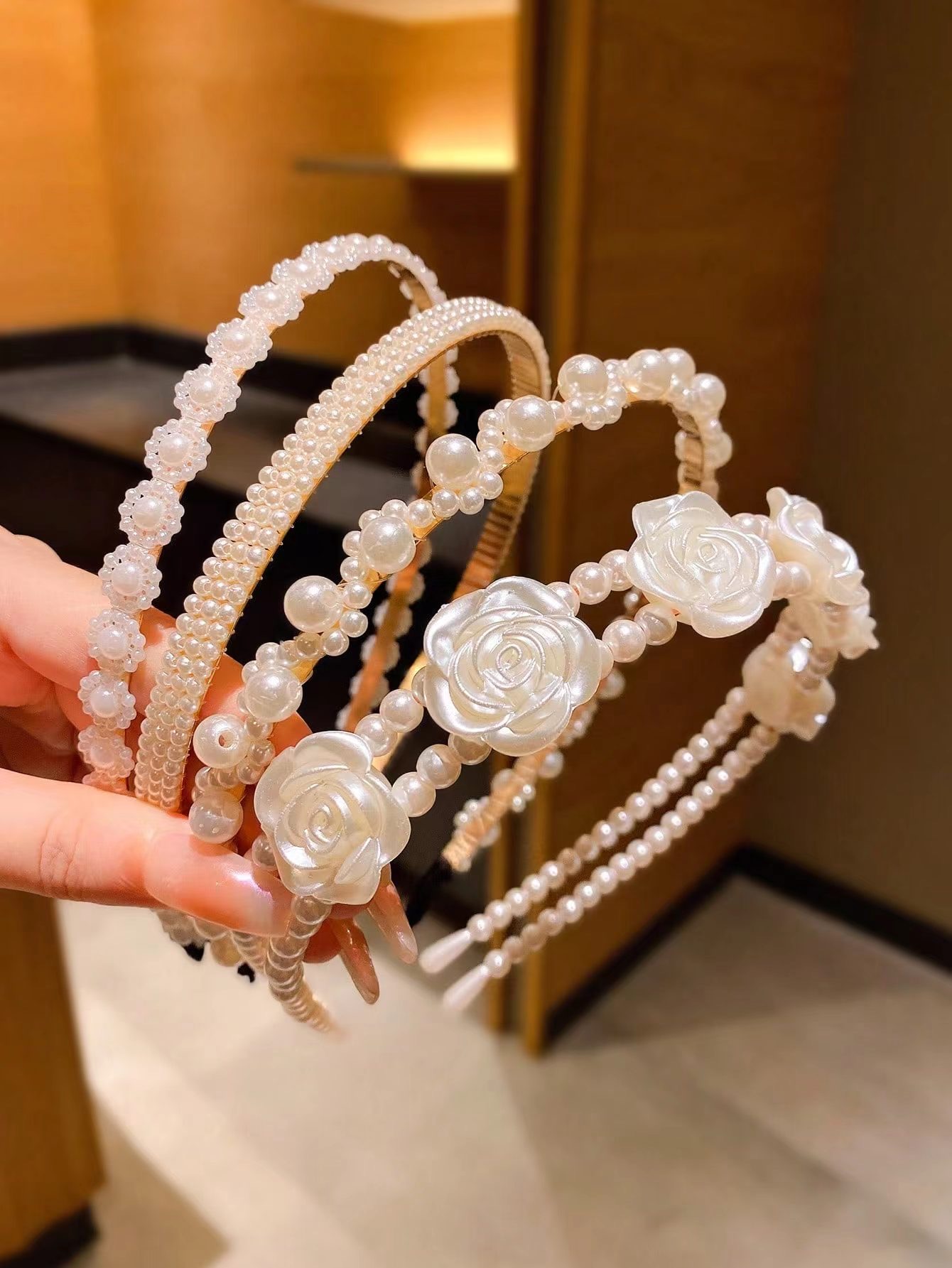 韩国网红ins发夹韩式珍珠六件套简约一字夹日韩头发饰金属抓夹女