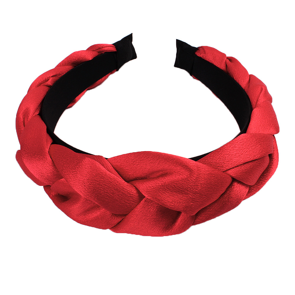Qiyue European and American velvet braid headwear Headband Multi-color Women's velvet braid factory direct sales E10 Item Picture