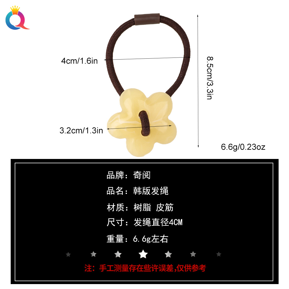 Wholesale of Qiyue high-elasticity hair ties, simple hair ties, leather bands, high-end ponytail curls, hair bands, hair ties and hair accessories Application Scenario